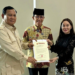 Prabowo serahkan surat rekomendasi kepada pasangan Amsakar-Li Claudia