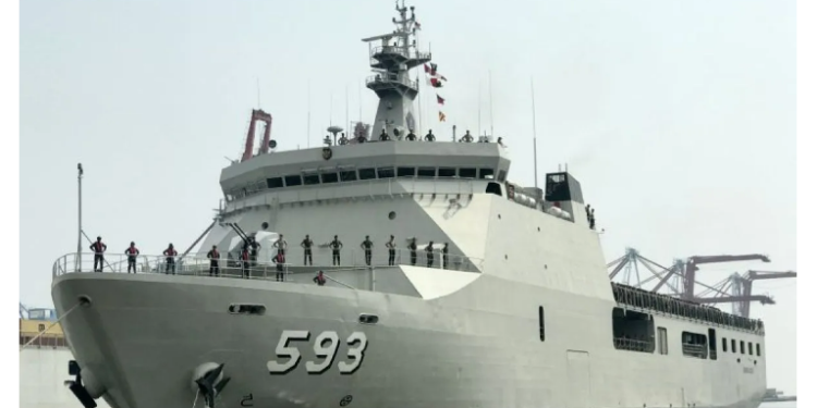 KRI Banda Aceh angkut pasukan HUT RI IKN dari Jakarta ke Balikpapan